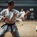 Karate Kata and Kumite in action, demonstrating focus and discipline