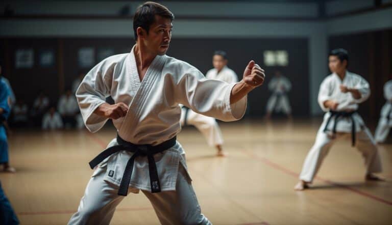 Karate Kata and Kumite in action, demonstrating focus and discipline